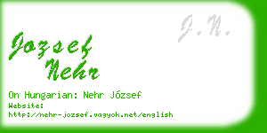 jozsef nehr business card